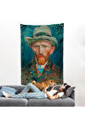 Vincent van Gogh - Hasır Şapkalı Otoportre Duvar Örtüsü-7452