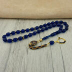 ALTIN KAPLAMA GÜMÜŞ PÜSKÜLLÜ ÖZEL TASARIM ATEŞ KEHRİBAR TESBİH 5645