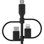 Belkin Universal Kablo Micro-USB-USB-C-L / CAC001BT1MBK