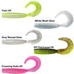 Daiwa Bait Junkie Grub Soft 10cm Silikon Yem Creaming Soda UV