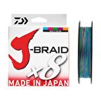 Daiwa J-Braid 8B 300m Multicolor İp Misina