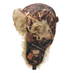 Remixon Fur Cap Sazlık Desenli Kalpak Beden : M