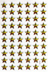 Sticker Kabartmalı A4 Boyutunda Stiker Defter, Planlayıcı Etiket-(lim509) - Yıldız