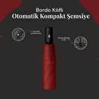 MDB Bordo Kılıflı Otomatik Kompakt Şemsiye