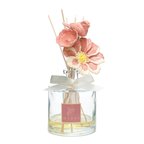 Crystal Bloom Collection Rose-Parlak Sırlı Seramik Çiçekli Oda Kokusu-Iris Pudra