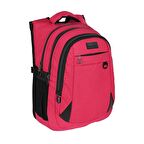 4 Bölmeli Suya Dayanıklı Ergonomik Okul Sırt Çantası 2227-Pembe