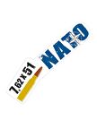 7.62x51 Nato Folyo Etiket - 21 x 6 cm