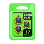 Apple İphone 17 Pro Raze Metal Kamera Lens - Turuncu