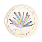 Home Örgü Tepsi - Beyaz - 40x27 cm