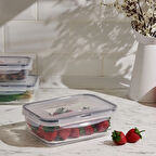 Fresh Box Dikdörtgen Bölmeli Saklama Kabı - 1,4 lt