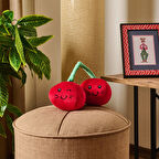 Soft Kiraz Figürlü Yastık - Kırmızı - 25 cm