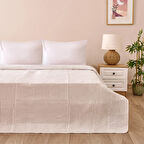 Soft Arven Çift Kişilik Yatak Örtüsü - Beyaz - 260x250 cm