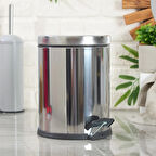 Bath Soft Close Çöp Kovası - Gri - 5 lt