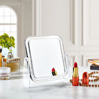 Store Kare Makyaj Aynası 4x Yakınlaştırma