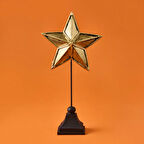 Deco Star Dekor - Siyah / Gold - 33 cm