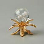 Deco Palmiye Cam Top Dekor - Gold - 11 cm