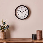 212-K Modern Duvar Saati - Siyah - 25,5 cm