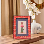 Deco İnstrumentistas Çerçeve - Turuncu / Beyaz- 15x21 cm