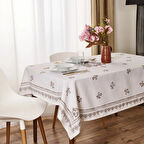 Soft St Tropez Masa Örtüsü - Bej - 150x150 cm