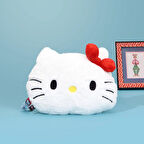 Soft Hello Kitty Figürlü Yastık - Beyaz - 38x40 cm