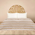 Soft Galler Tek Kişilik Yatak Örtüsü - Bej - 160x230 cm