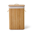 Living Bambu Örme Çamaşır Sepeti - Bej - 60 lt