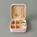 Living Fermuarlı Küçük Boy Takı Kutusu - Pembe