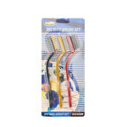 3'lü Tel Fırça - Renkli - 16 cm