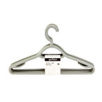 6'lı Plastik Elbise Askısı - Gri - 38 cm