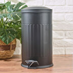Living Vintage Çöp Kovası - Siyah - 16 lt