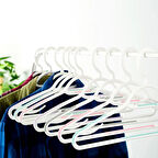 Plastik 4'lü Kaydırmaz Elbise Askısı - Asorti