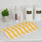 Soft Stribet Mutfak Havlusu - Ekru / Sarı - 40x66 cm