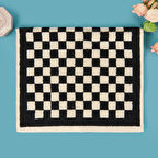 Soft Elena El Havlusu - Ekru / Siyah - 30x50 cm