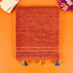 Soft Colorful Yüz Havlusu - Kiremit - 50x90 cm