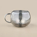 Çift Cidarlı Kupa - Füme - 280 ml