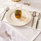 Soft Fancy Granny Runner - Beyaz - 50x140 cm