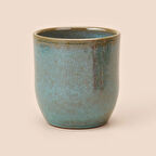 PROFESSIONAL Ankara Reaktif Seramik Saksı - Yeşil - 13,5x12,5 cm