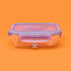 Lockie&Lock Saklama Kabı - Şeffaf / Mavi - 600 ml