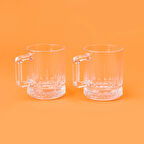 Elysia 2'li Cam Kupa - Şeffaf - 250 ml