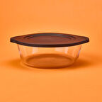 Kapaklı Borcam - Şeffaf / Siyah - 2,2 lt