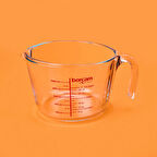 Borcam Ölçü Kabı - Şeffaf - 1 lt