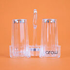 Akrilik Tuzluk Seti - Şeffaf - 7 cm