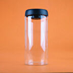 Frasco Vakumlu Saklama Kavanozu - Şeffaf / Siyah - 1,8 lt