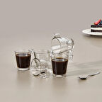 In Love Napoli 6'lı Espresso Fincanı - Şeffaf - 90 ml