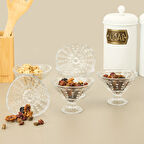 Alder 6'lı Ayaklı Kase - Şeffaf