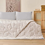 Soft Tek Kişilik Pamuk Yorgan - Beyaz - 155x215 cm