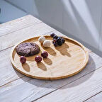 Bambu Sunum Tahtası - Kahverengi - 30 cm