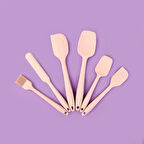 Star 6'lı Silikon Servis Seti - Pembe