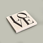 Kitchen Love Taş Bardak Altlığı - Renkli - 10x10 cm