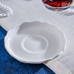 King Çay Tabağı - Kırık Beyaz - 13 cm